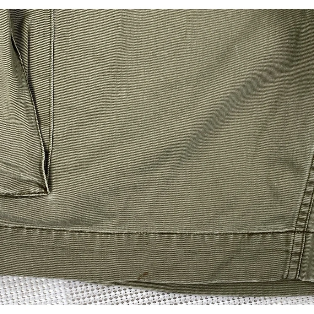 Polo Ralph Lauren 67 Chino Cargo Shorts Green Distressed Men's 35 10